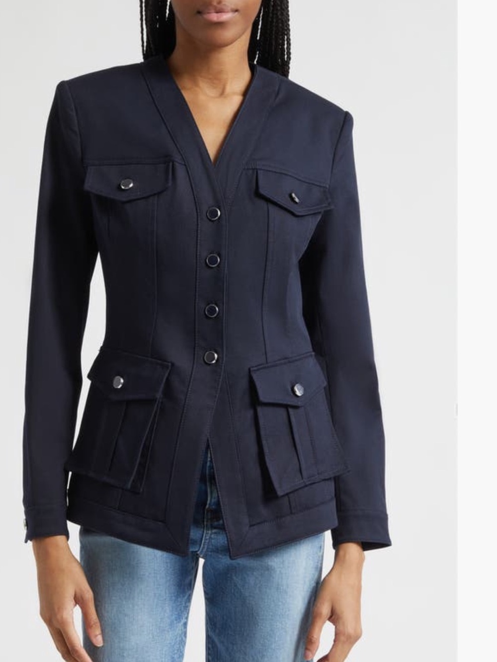 VERONICA BEARD PENDLE DICKEY NAVY JACKET SIZE 2 NWT